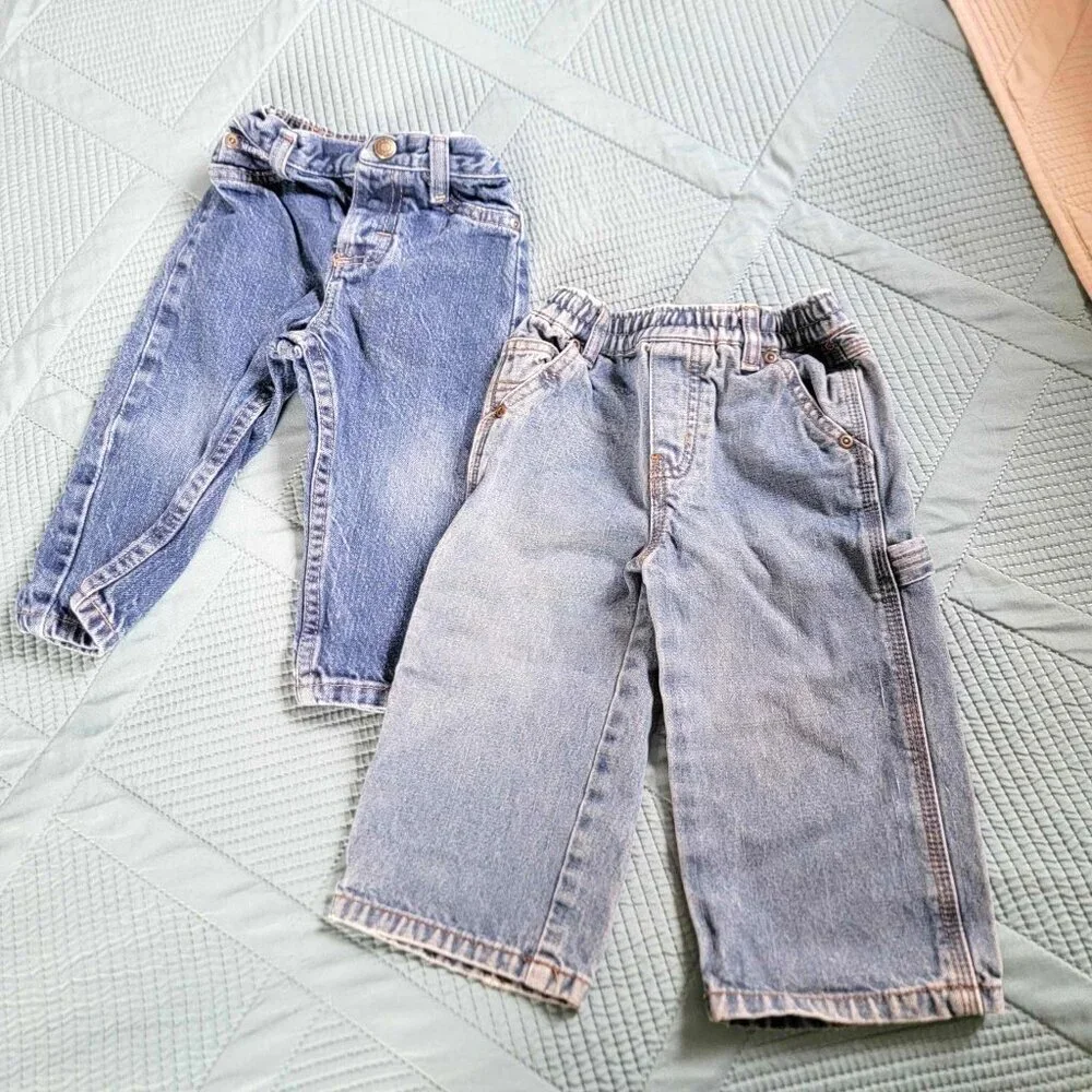 🔥5 FOR $25🔥Baby Jean Bundle! 2 for 1! Wrangler and Children's Place